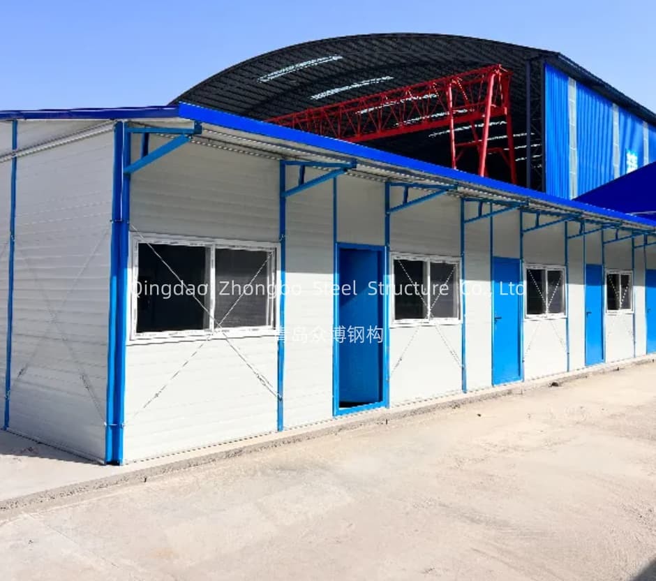 Light Steel Modular Panel 20FT Container Light Steel Prefab House 50mm 75mm Or 100mm Sandwich ...
