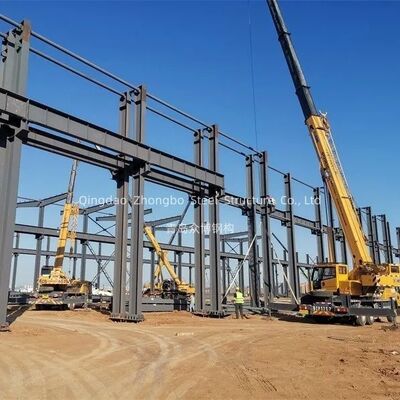 Steel Structure Building Construction Light Steel Prefab House Steel Column Beam C Z Purlin
