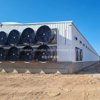 Custom Prefabricated Steel Frame With Q235 Q355 Steel For Chicken House