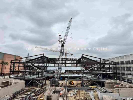 Large Scale Steel Structure Building Suitable for Warehouse Storage Industrial Facilities and Commercial Metal Buildings