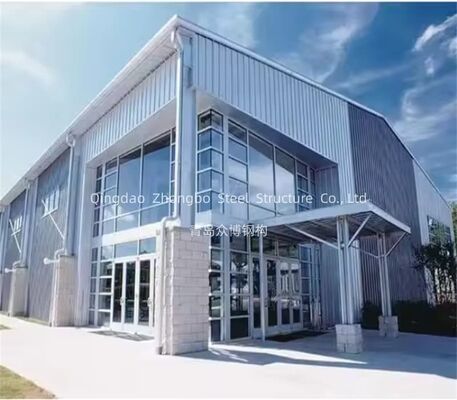 Q355B Hurricane Proof Prefabricated Steel Structure Warehouse Building Hot Dip Galvanized Frame 300km/h Wind Load