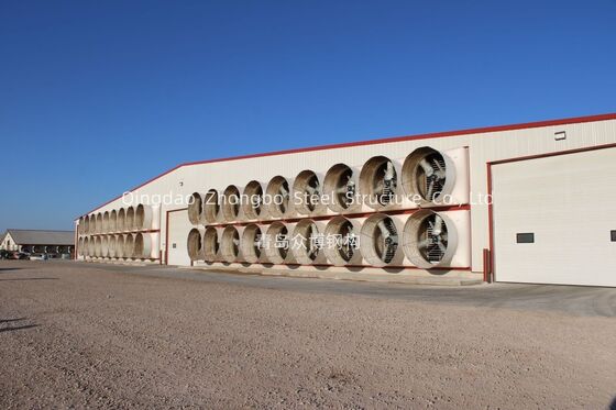 Prefabricated Steel Structure Poultry House with Customizable Design and Durable Construction for Efficient Chicken Farming